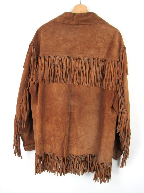 Deer Wear Vintage 70's Western Suede Fringe Jacket - Size L - Etsy