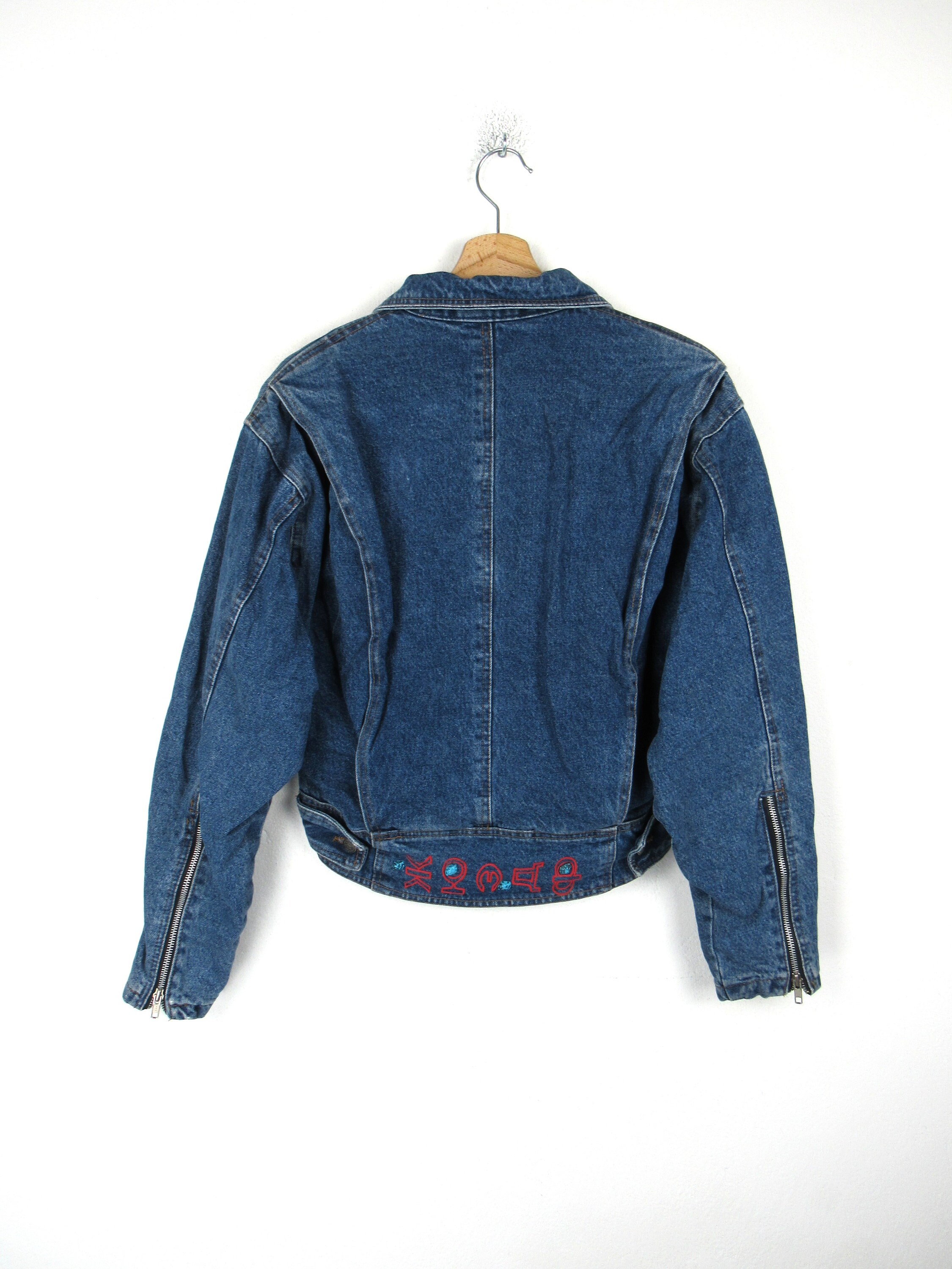 Pop84 Vintage 80s 90s Crop Denim Jacket - Size S - Etsy