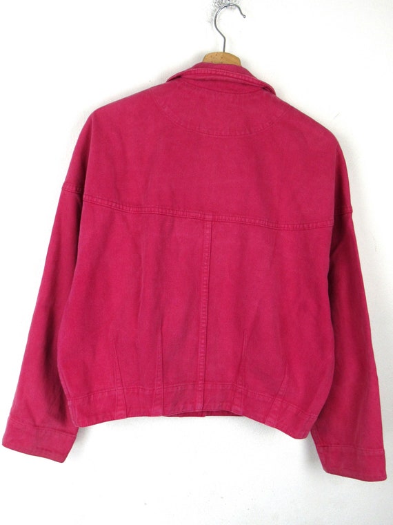 Giacca di jeans rosa Newpenny vintage anni '80 '9… - image 5