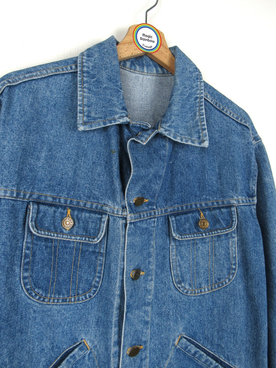 Giacca di jeans vintage anni '80 '90 - Taglia L, foto 3 di 5