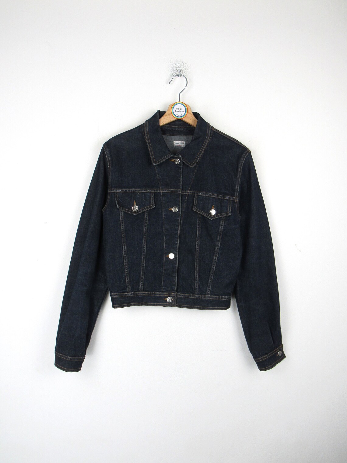 Giacca di jeans Privilegio vintage anni '80 '90 - Taglia S, foto 1 di 5