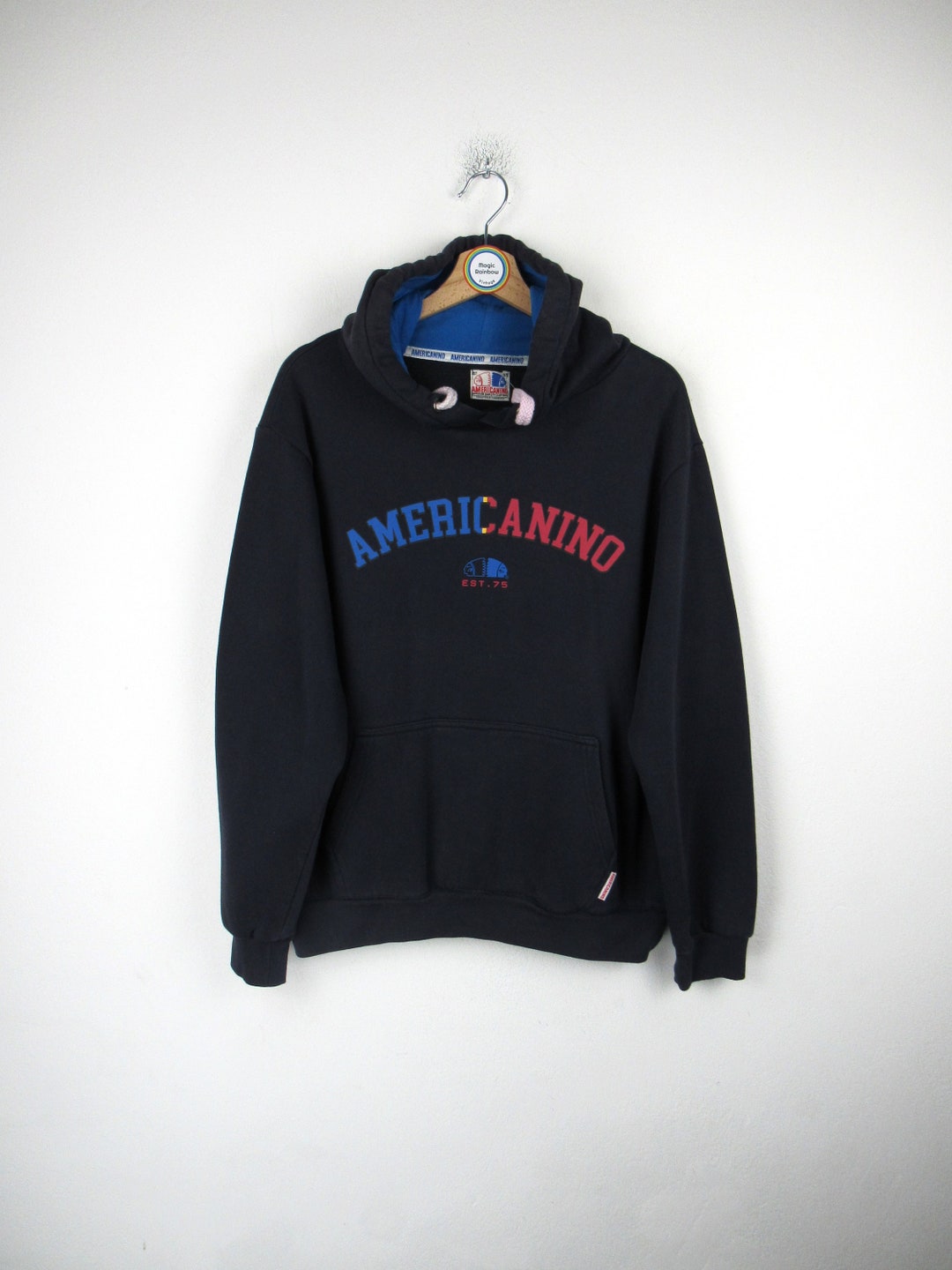 Felpa Uomo Americanino Felpa Americanino Vintage Anni '90 Taglia
