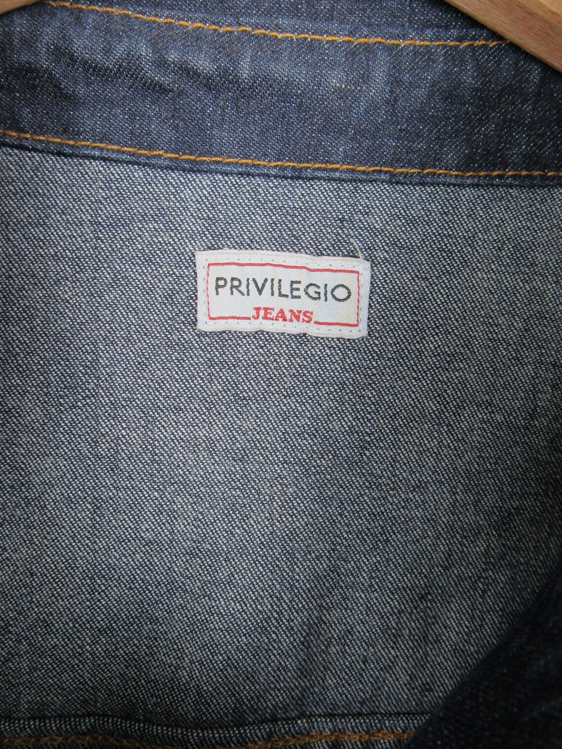 Giacca di jeans Privilegio vintage anni '80 '90 - Taglia S, foto 4 di 5