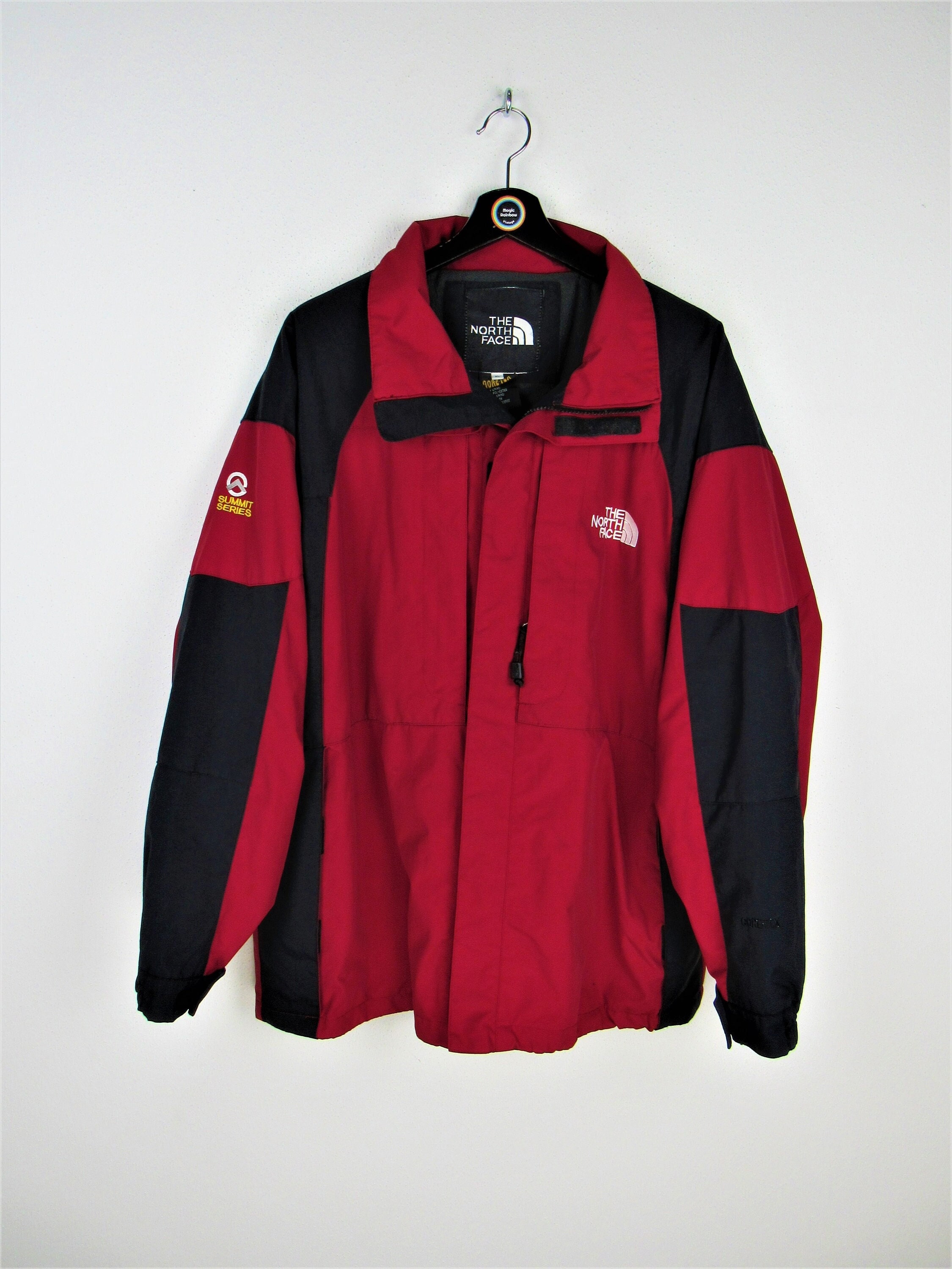 The North Face Jacket Mens Large Adult Red Gore Tex Summit Series Heavy ...