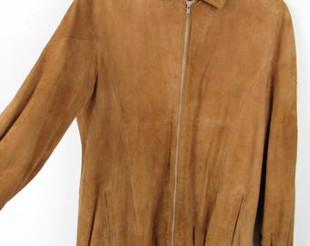 Vintage 90's Suede Jacket - Size M - Etsy