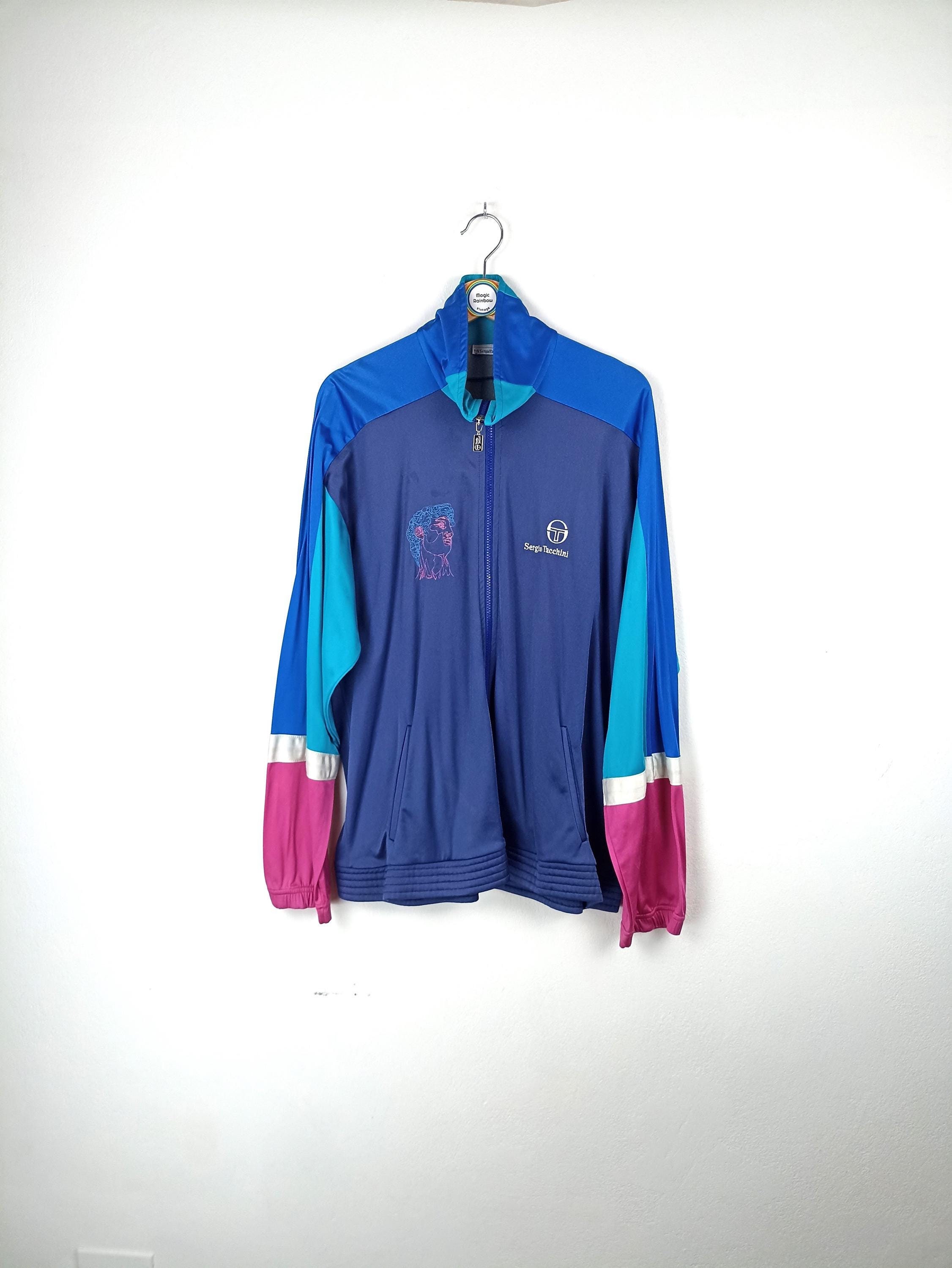 Sergio Tacchini Vintage 90's Acetate Tracksuit Jacket - Size XL - Etsy