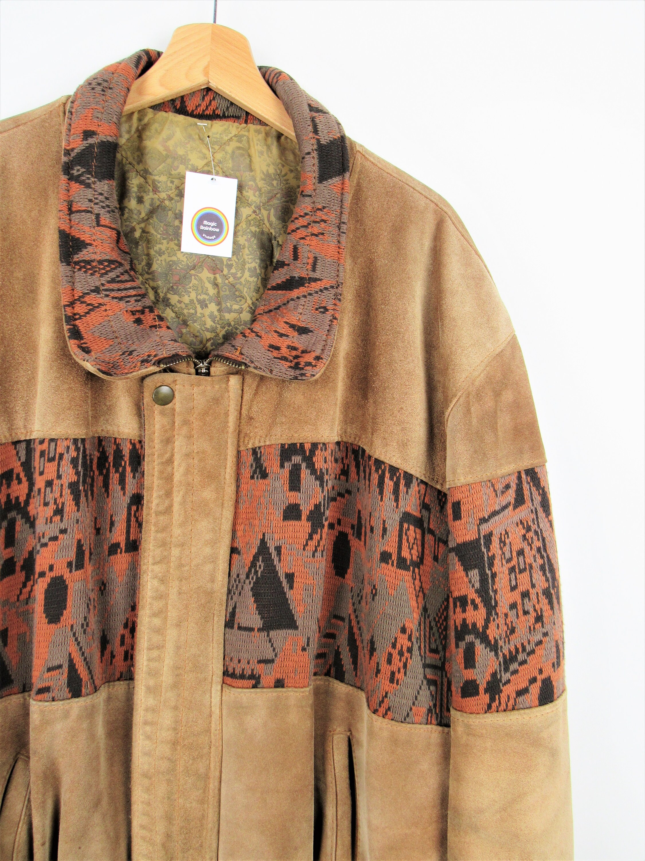 Aztec suede jacket sale