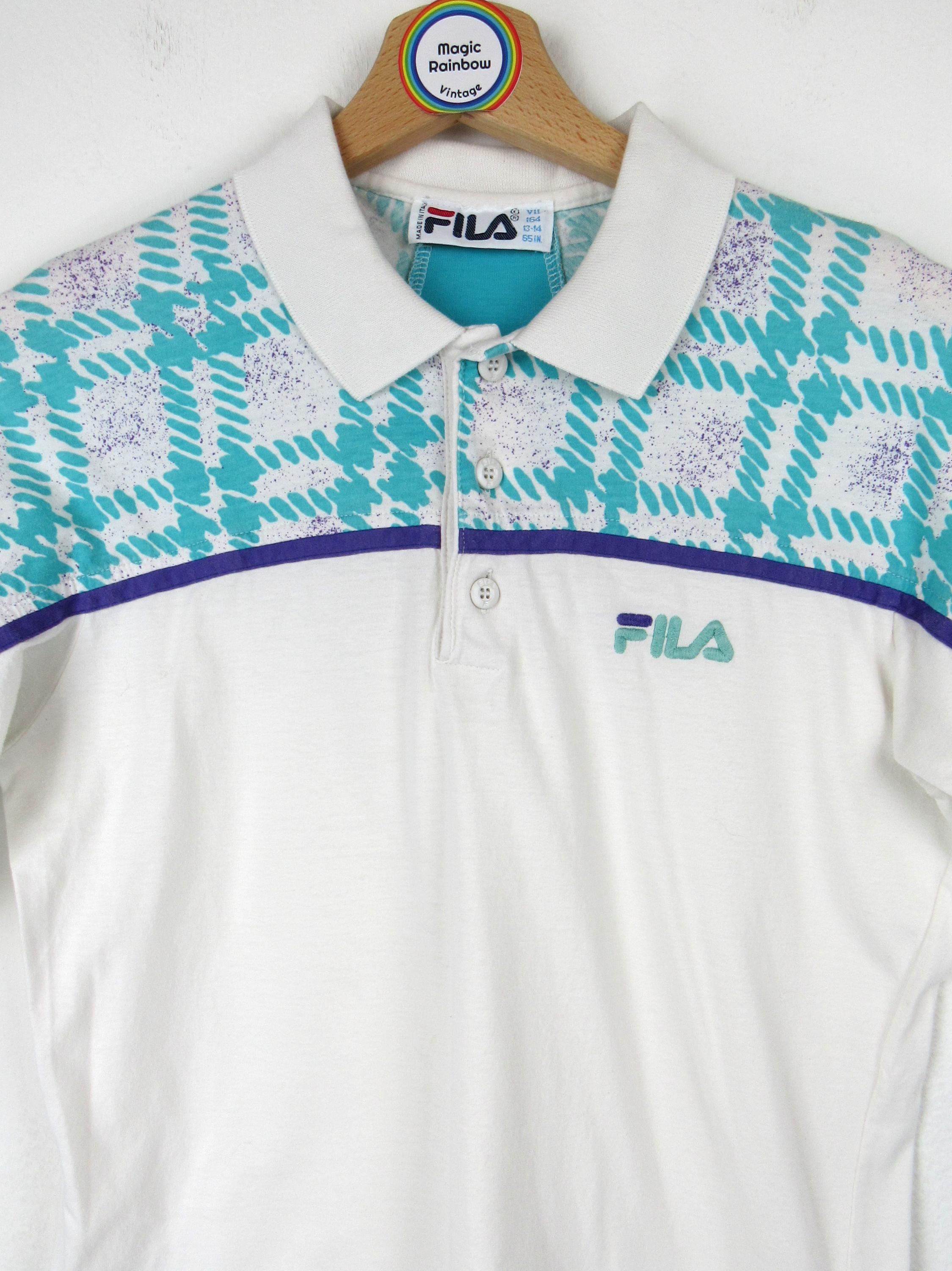 70's～80'sイタリア製】FILA / フィラ 総柄 ポロシャツ - メルカリ