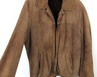Vintage 1980s Suede and Fur Jacket - Size Medium - Etsy