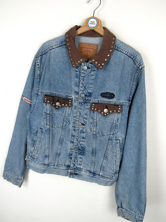 ジャケット・アウター 90s vintage Design denim jacket Wild Westside 90's Vintage Wranglers Denim Jacket – Saints