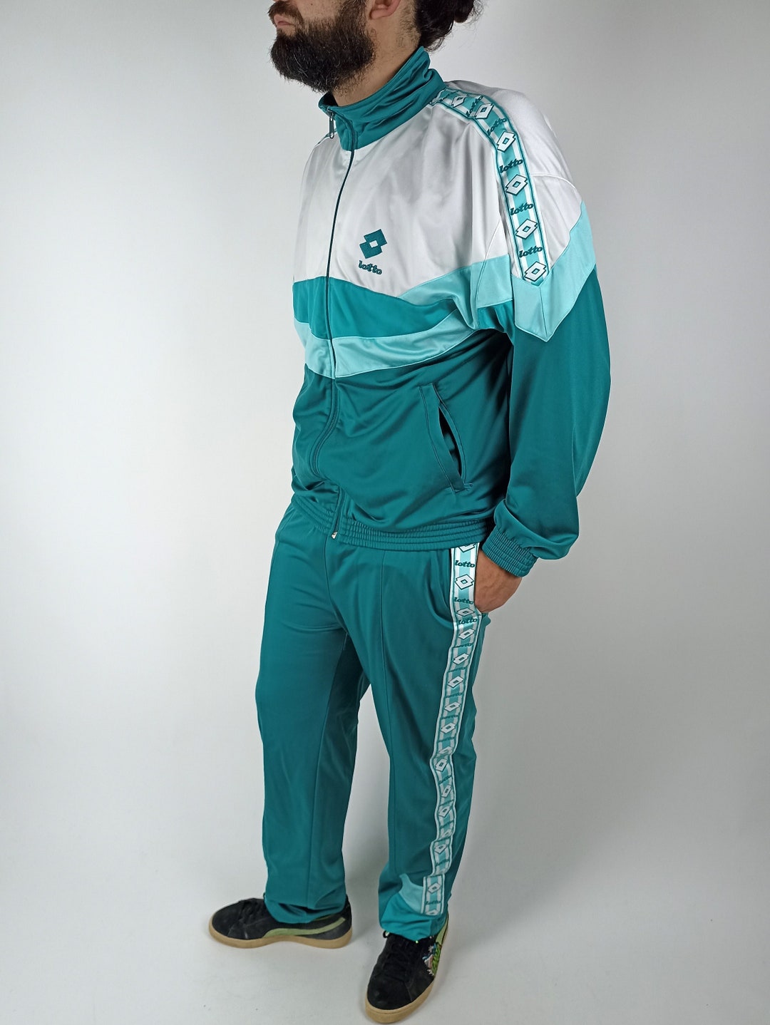 Lotto Completo sport acetato vintage anni '90 - Taglia XL - Etsy Italia