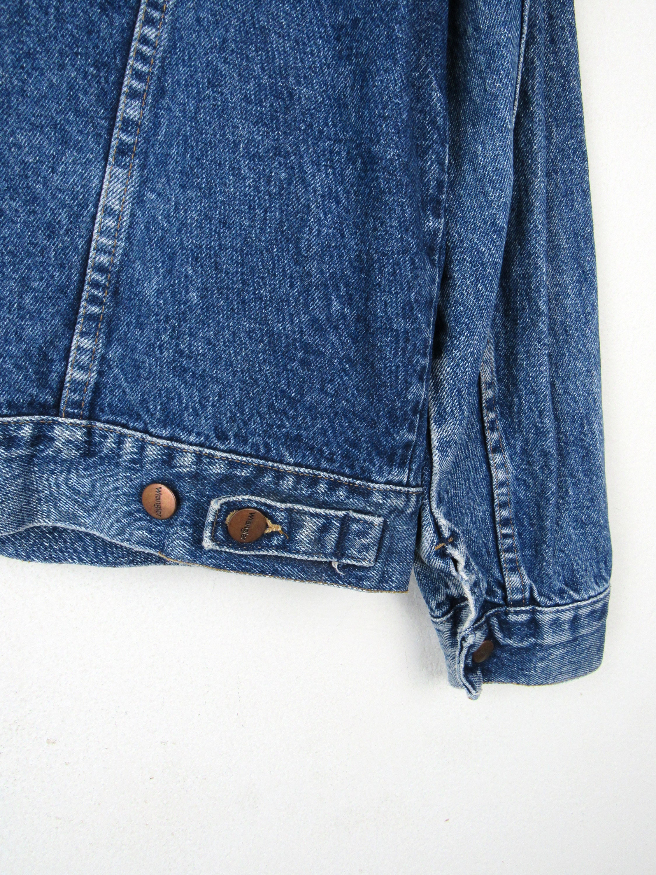Buy Vintage 80s 90s Wrangler Denim Jacket - Size L Online in India