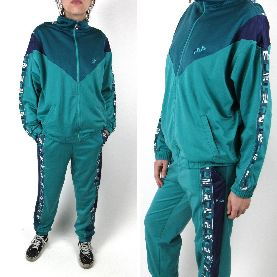 Fila 90s Vintage Acetate Tracksuit Size S -  Hong Kong