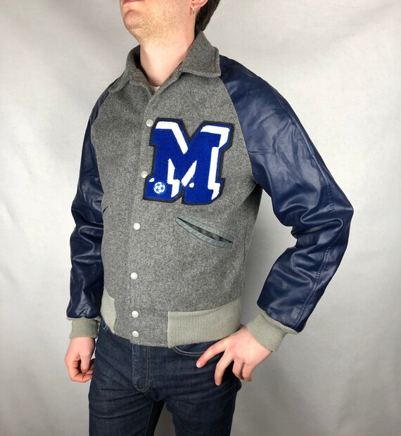 Vintage 1990's College Bomber Jacket Varsity 