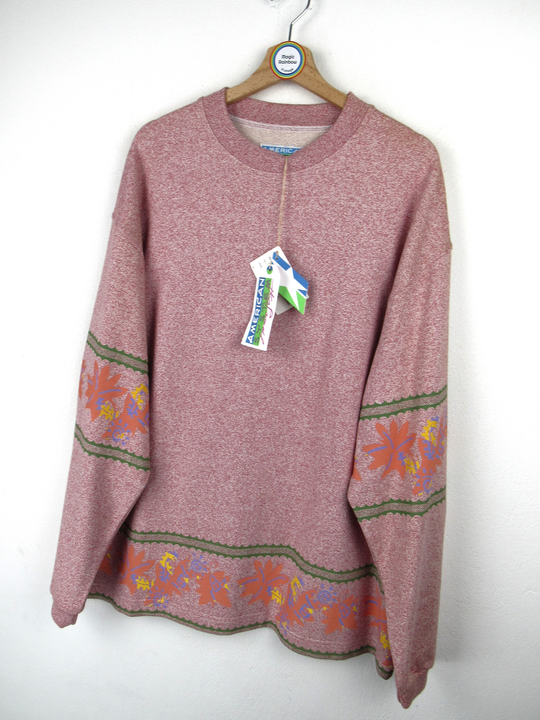 American System Vintage 90s Deadstock Sweatshirt - Size L - Etsy, image size:2250x3000
