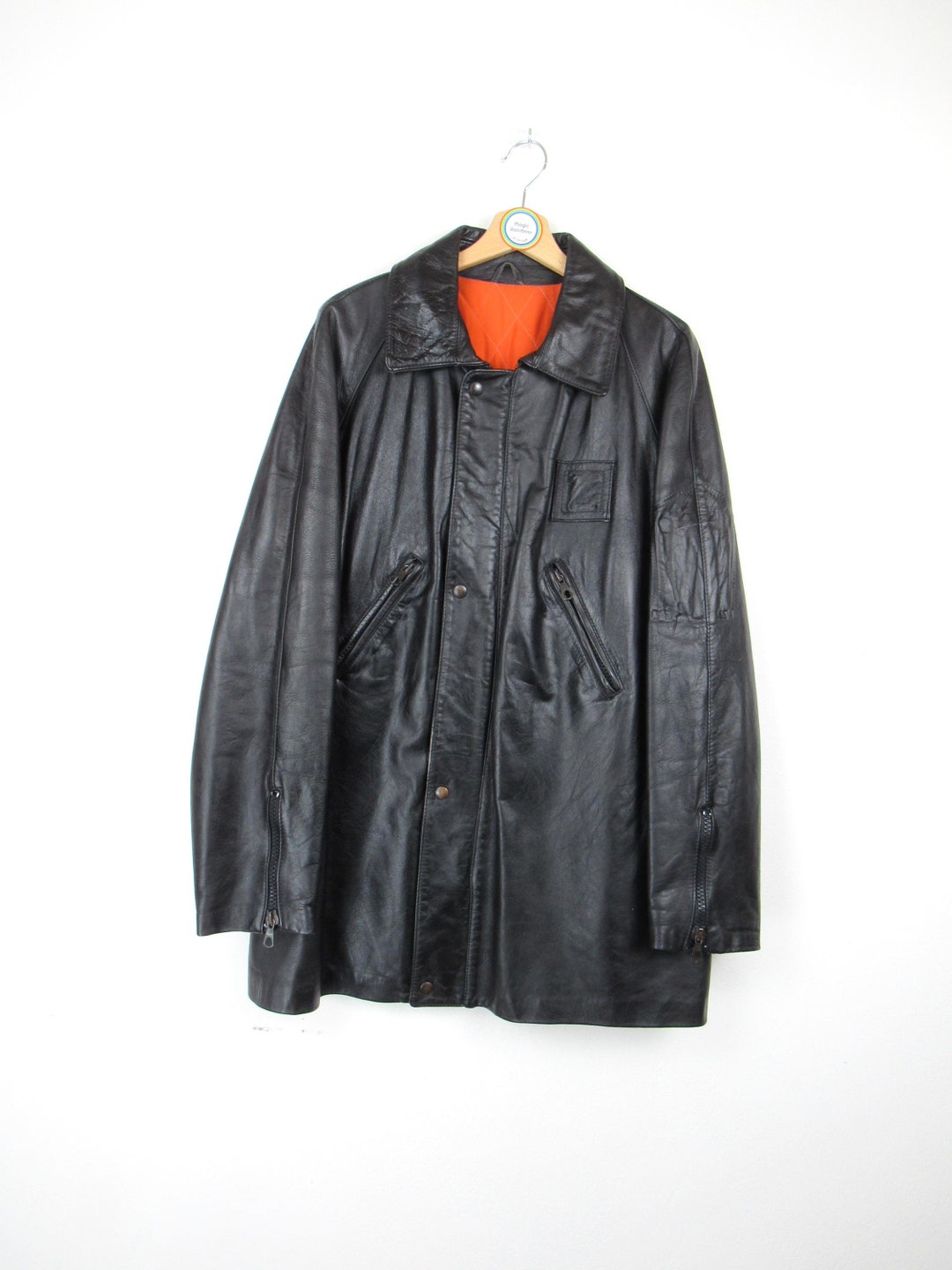 1950s Italian Police レザーカーコート 1950s ITALIAN POLICE LEATHER COAT | BOW & ARROW WEB STORE