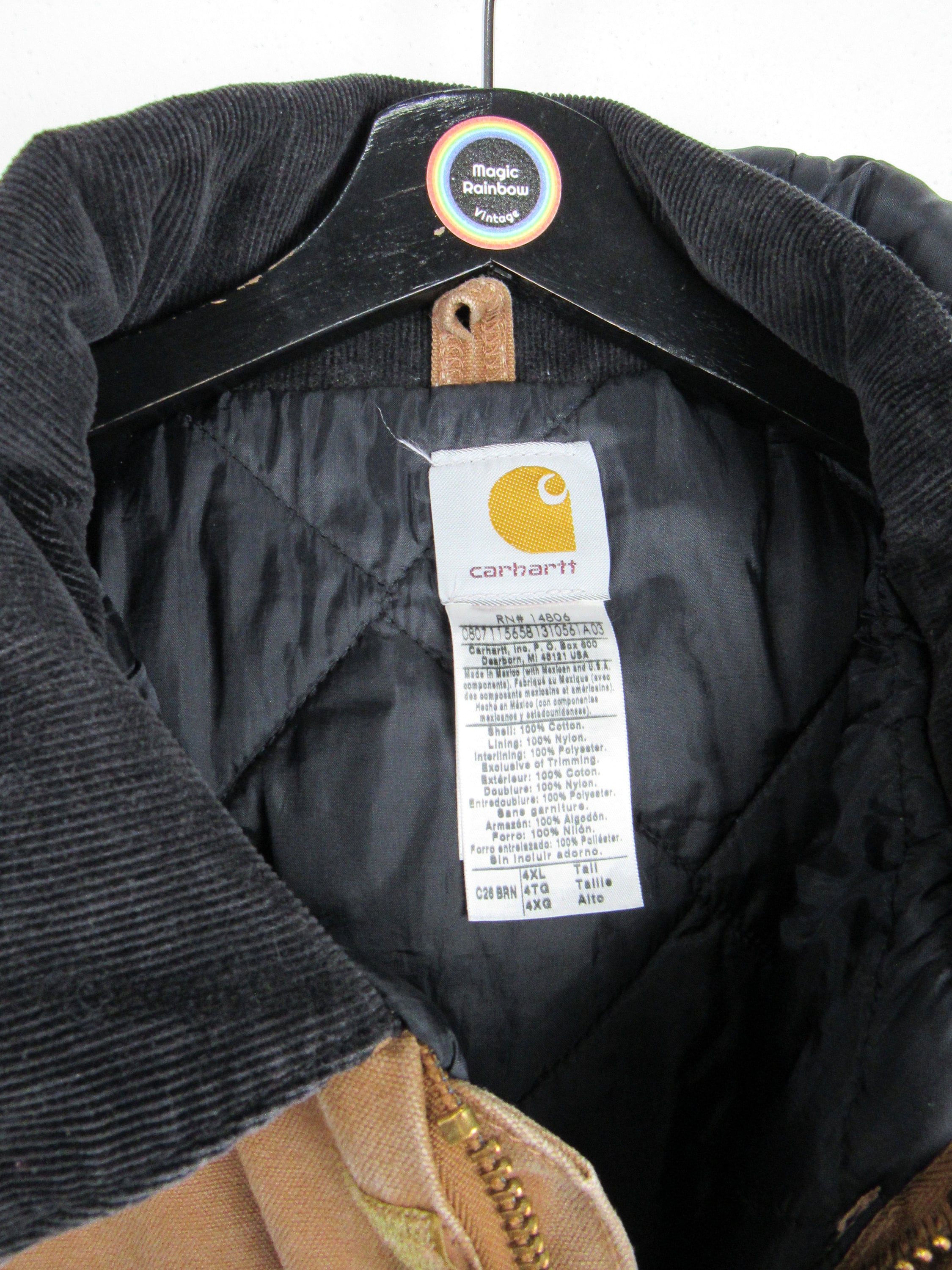 Carhartt Jacket With Vintage 90s Hood Workwear Etsy Canada