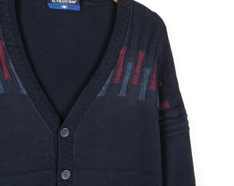 Il Granchio Vintage 90s Cardigan - Size XL - Etsy