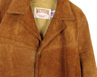 Schott Western Vintage 80's Suede Jacket - Size M - Etsy