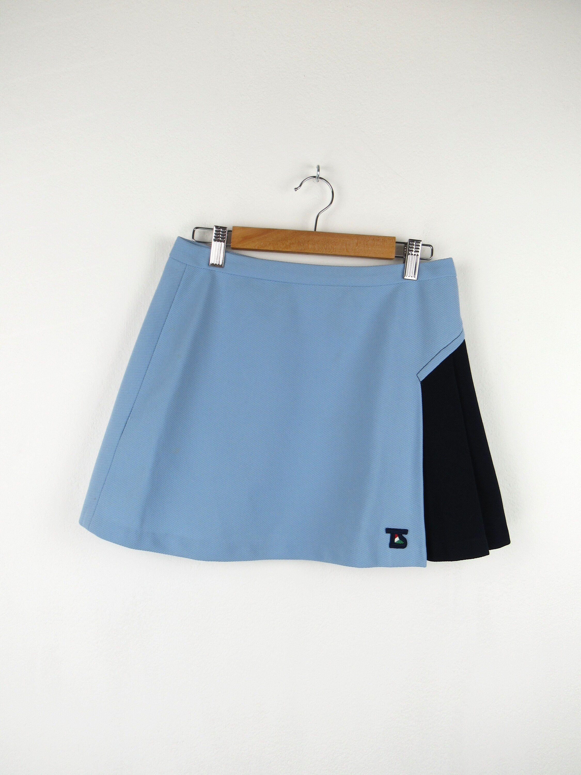 Jupe plissée bleue Vintage 1980/90 – Angèle Vintage