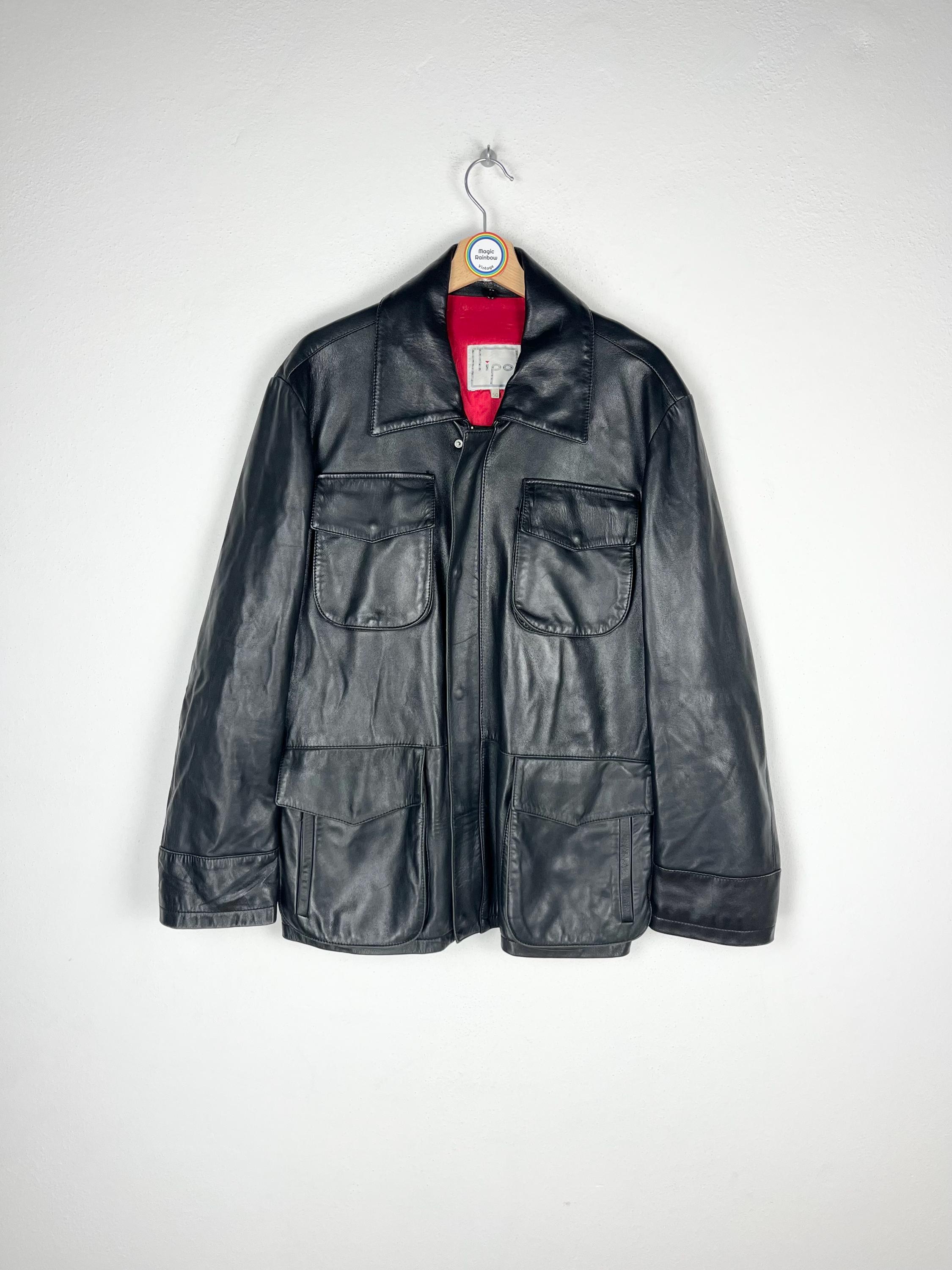 ジャケット・アウター 90s Archive Leather Jacket Vintage 90s Leather Jacket - Size L - Etsy