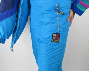 Combinaison De Ski Vintage Brugi Unisexe - Années 90 - Taille M - Couleur Multicolore