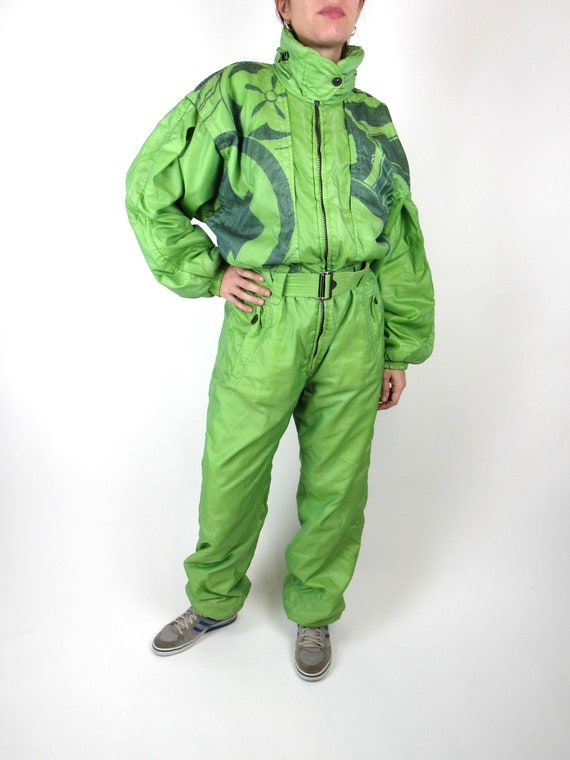 Combinaison De Ski Belfe Vintage Années 80/90 – Taille 10 – Blanche – Une Pièce