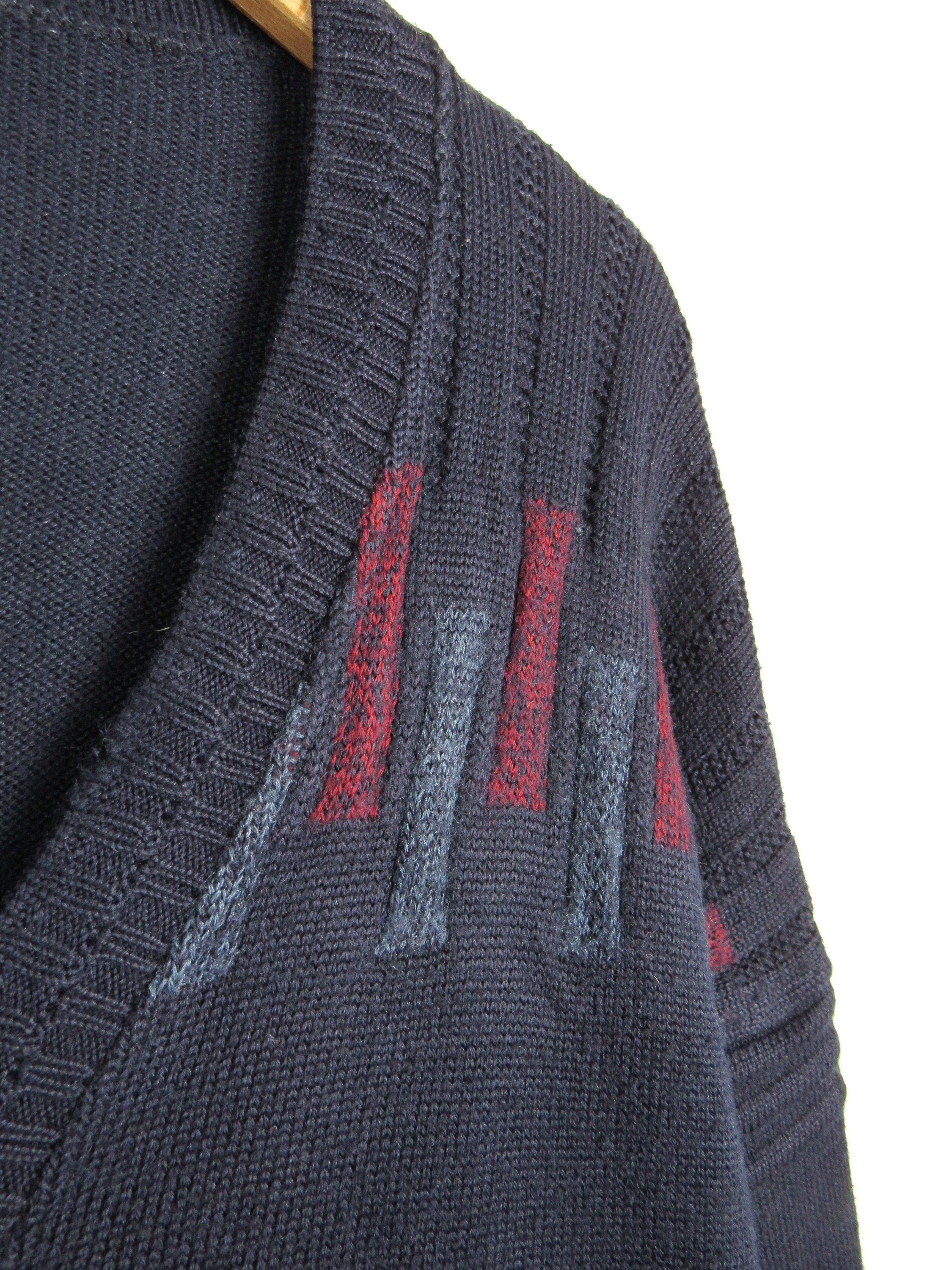 トップス 80s 90s IL GRANCHIO design cardigan Il Granchio Vintage 90s Cardigan - Size XL - Etsy