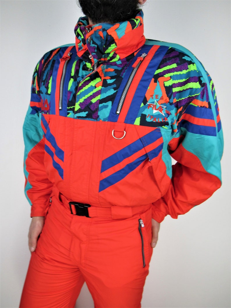 Tuta da sci intera Fila Ski team Italia vintage anni '90 | Etsy Italia