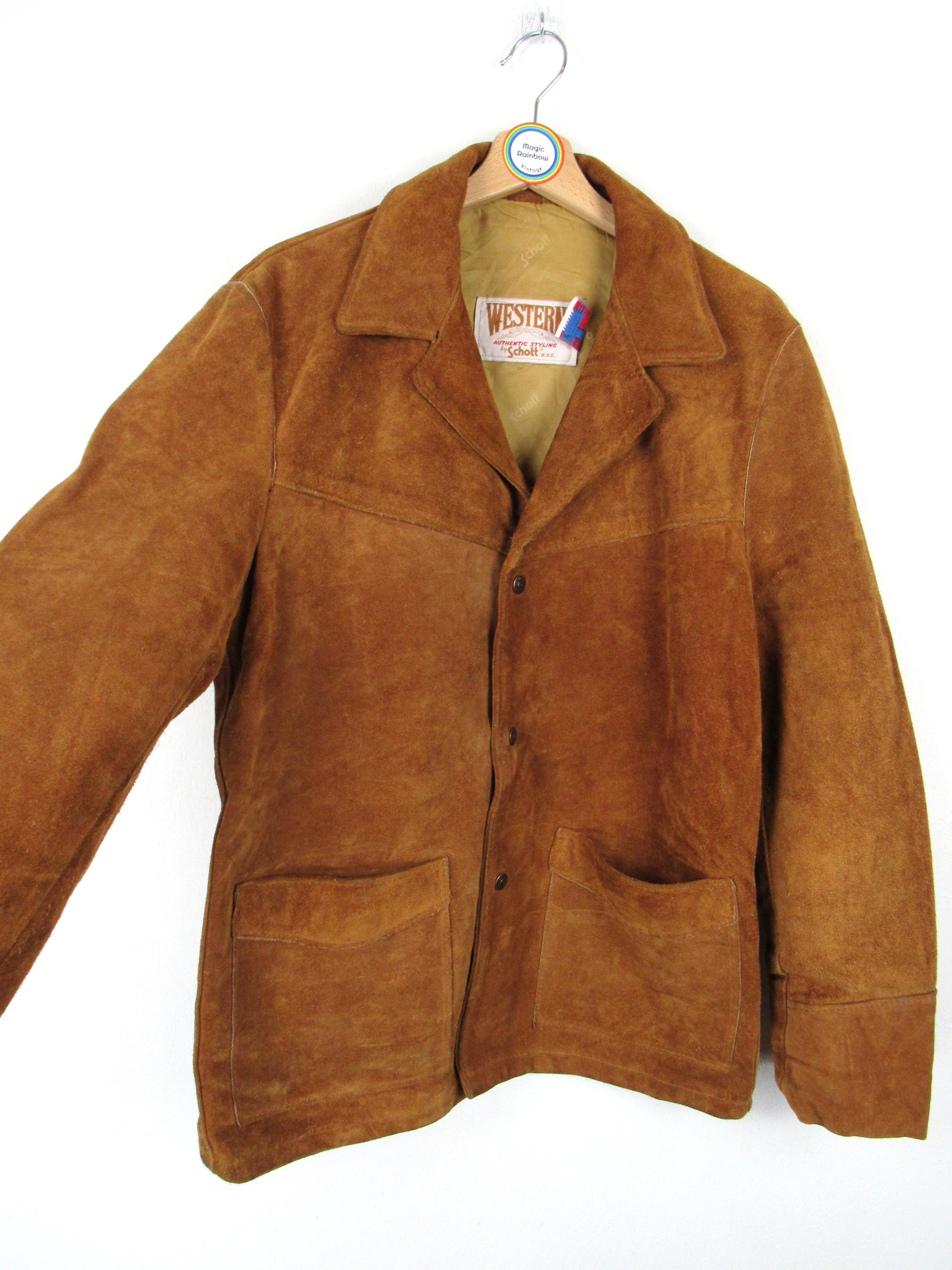 Schott Western Vintage 80's Suede Jacket - Size M - Etsy