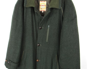 【80s】McGREGOR BlackWool Raglan Half Coat Mcgregor Men L Old 80S Stadium Jumper Wool Raglan Jacket Zip