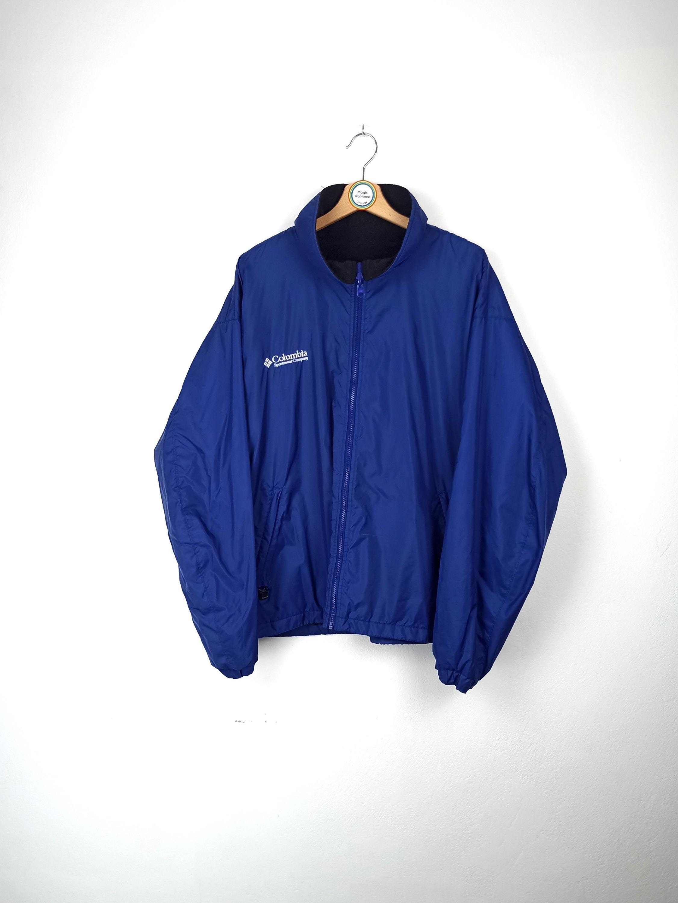 Veste Coupe-vent Vintage Columbia Convert Parka Homme XL Années 90, Vert Softshell
