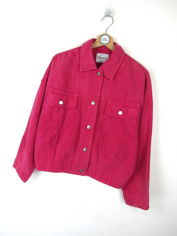 Giacca di jeans rosa Newpenny vintage anni '80 '9… - image 2