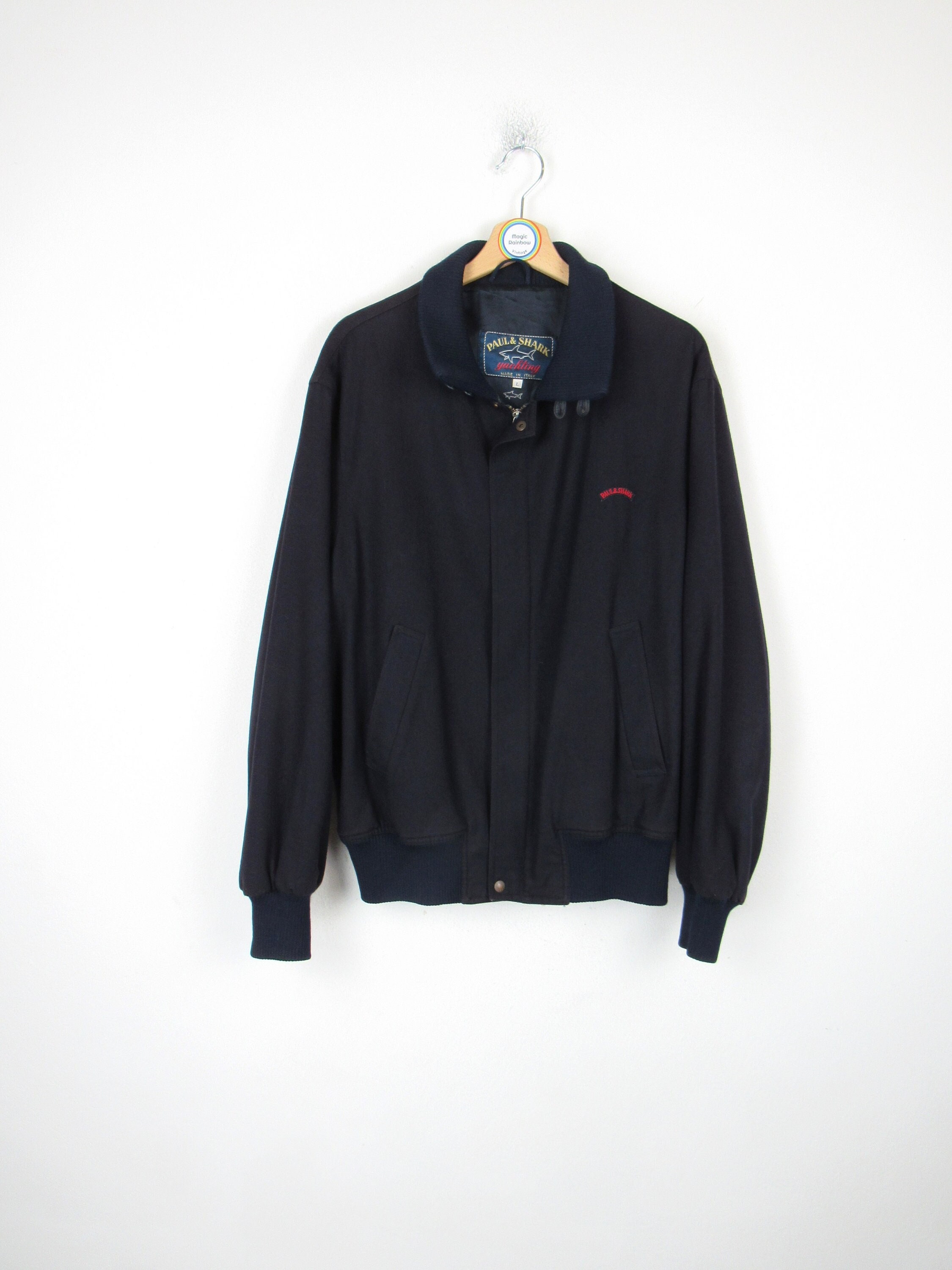 Paul & Shark Vintage 90s Wool Bomber Jacket - Size L - Etsy Paul & Shark Vintage 90s Wool Bomber Jacket - Size L - Etsy