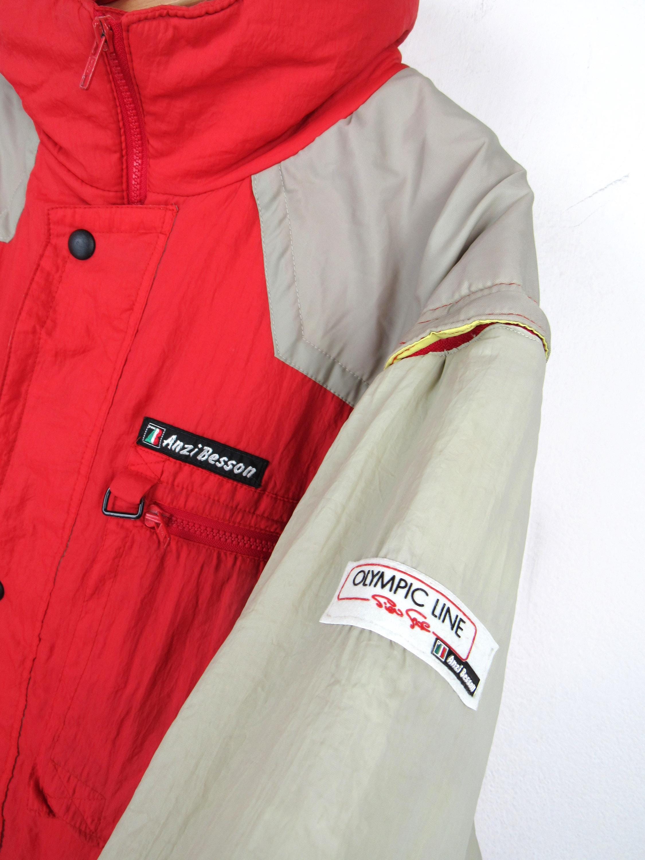 ジャケット・アウター anzi- Anzi Besson Olympic Line Vintage 80s Ski Jacket - Size XL - Etsy