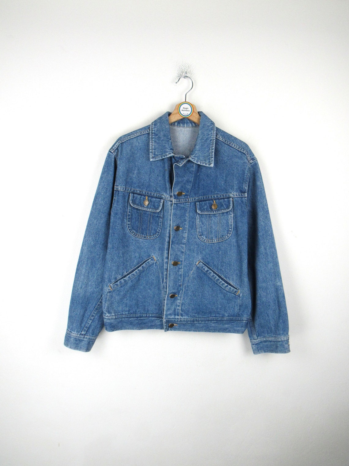 Giacca di jeans vintage anni '80 '90 - Taglia L, foto 1 di 5