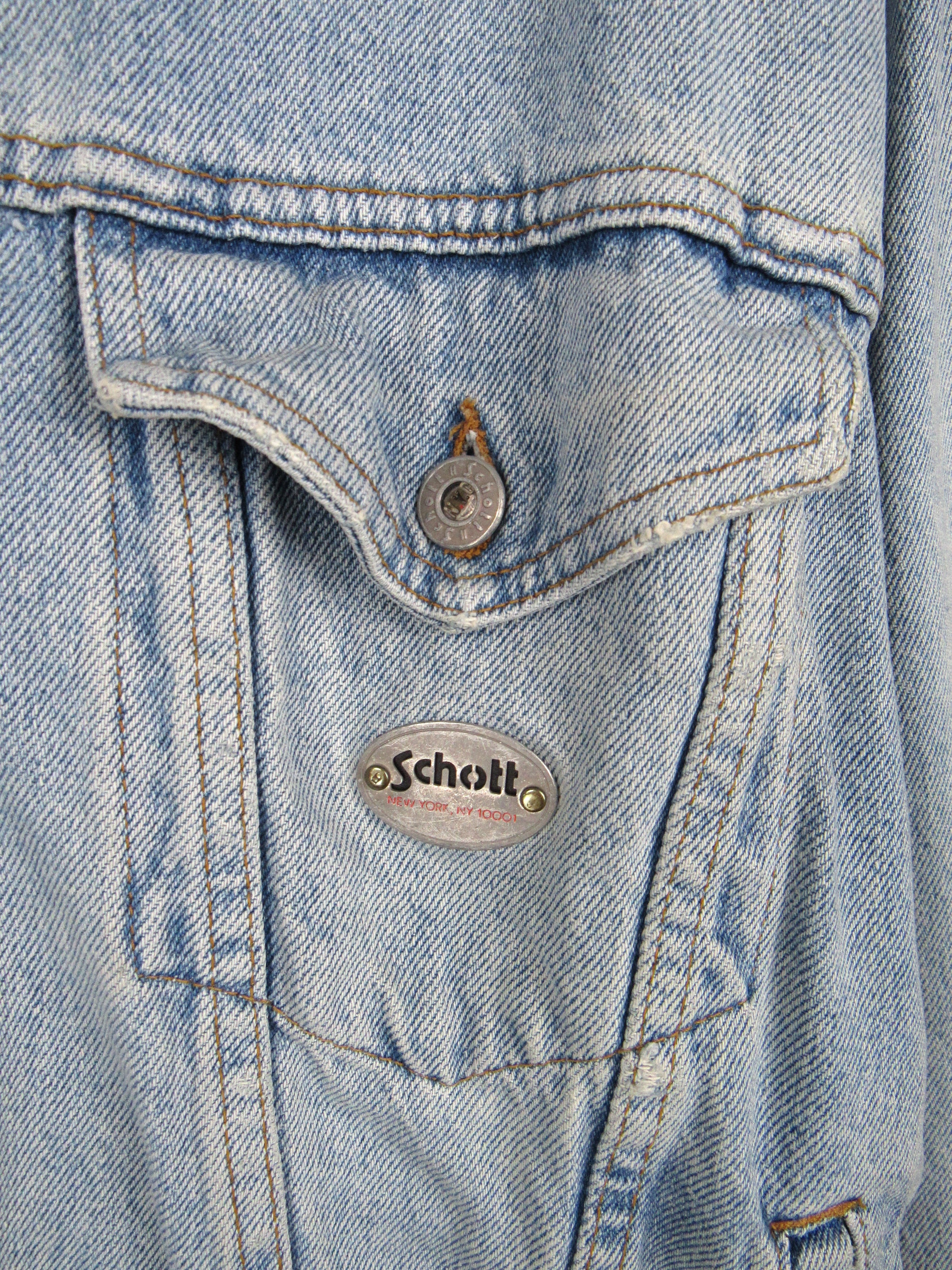 Schott denim shop jacket