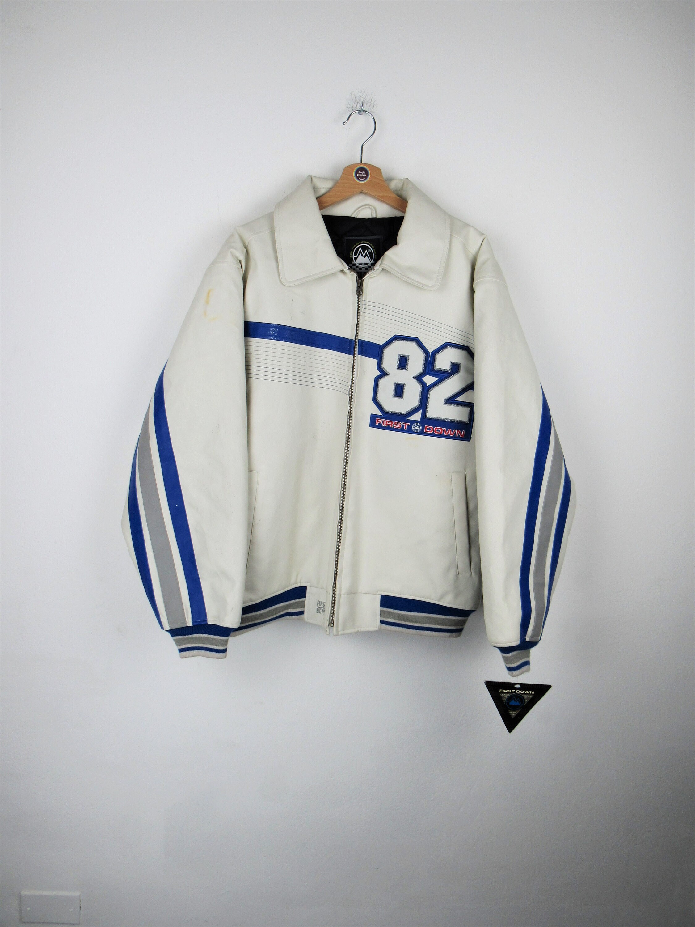 Vintage 90s Deadstock First Down Racing Gear Jacket - Size L Vintage 90s Deadstock First Down Racing Gear Jacket - Size L