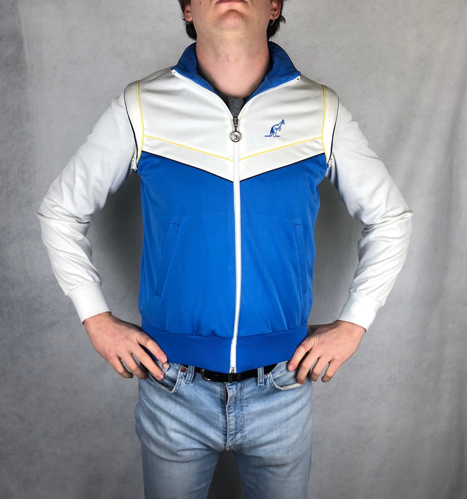 Australian tracksuit vest acetate jacket multicolorcrazy Etsy