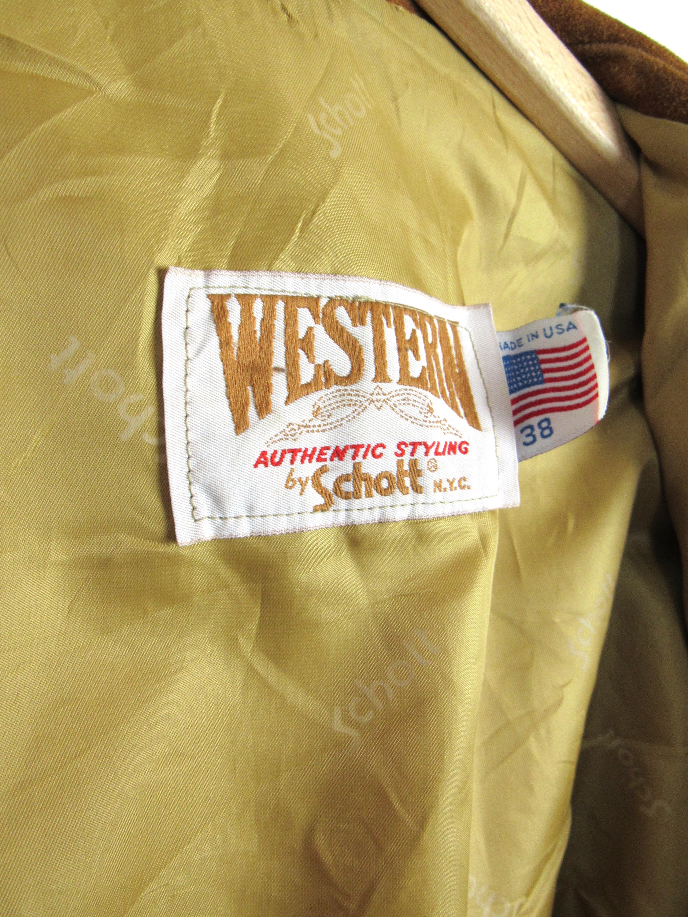 Schott Western Vintage 80's Suede Jacket - Size M - Etsy