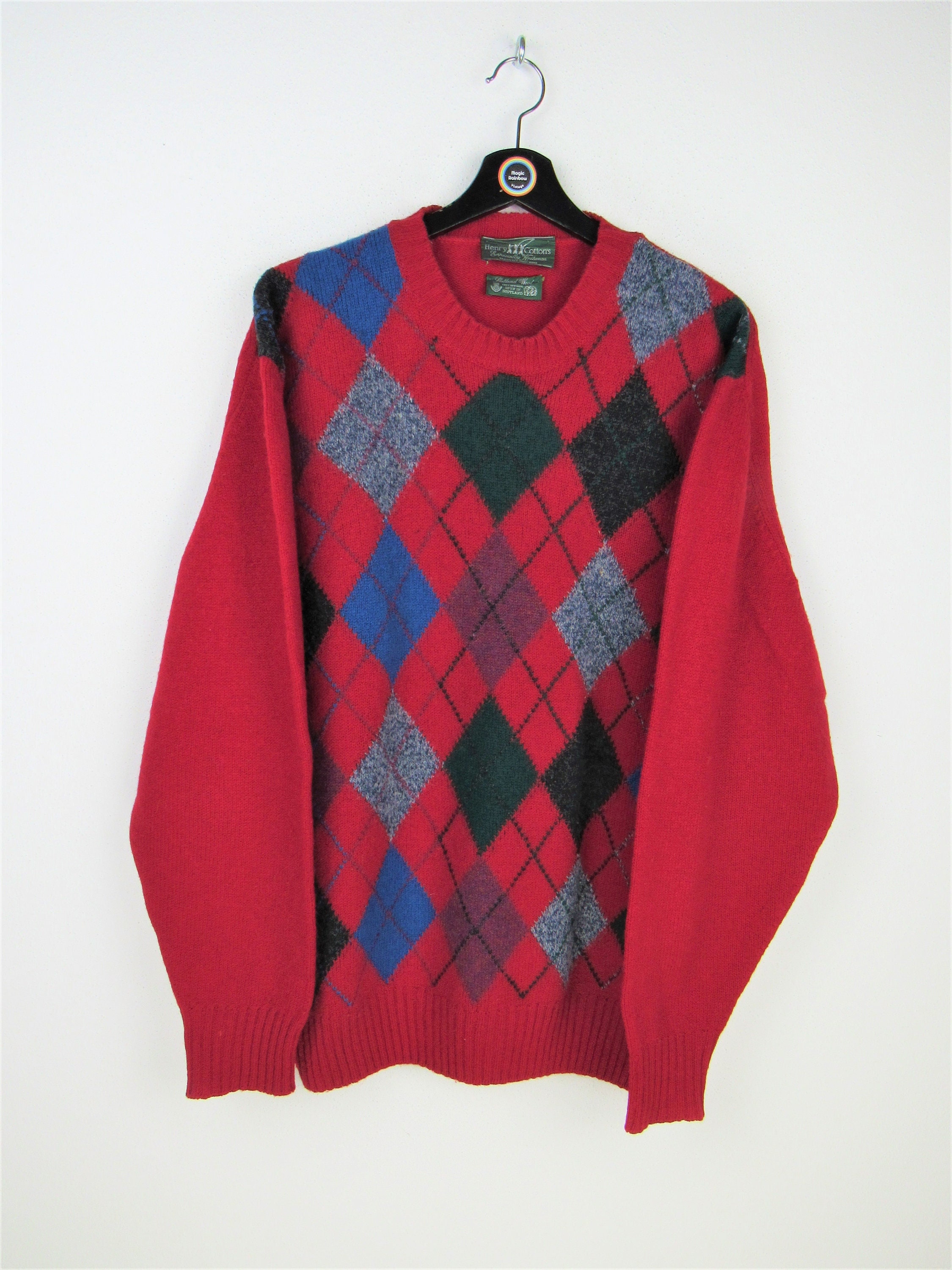 Vintage 90s Henry Cottons Sweater Size L 