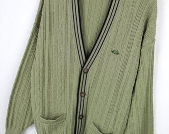 トップス 80s 90s IL GRANCHIO design cardigan Vintage 80s 90s IL GRANCHIO Cardigan Patterned Mohair Wool