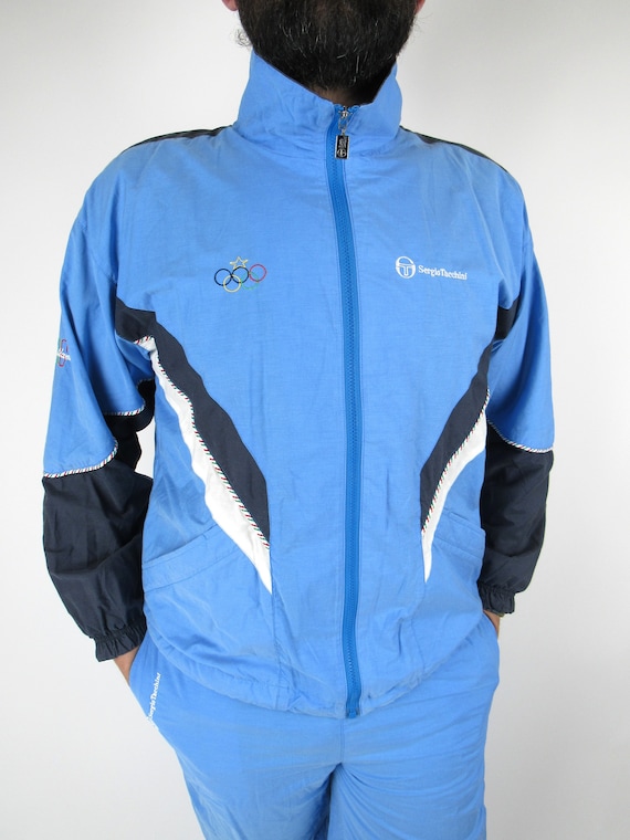 Sergio Tacchini Atlanta 1996 Vintage 90's Nylon Tracksuit - Size M