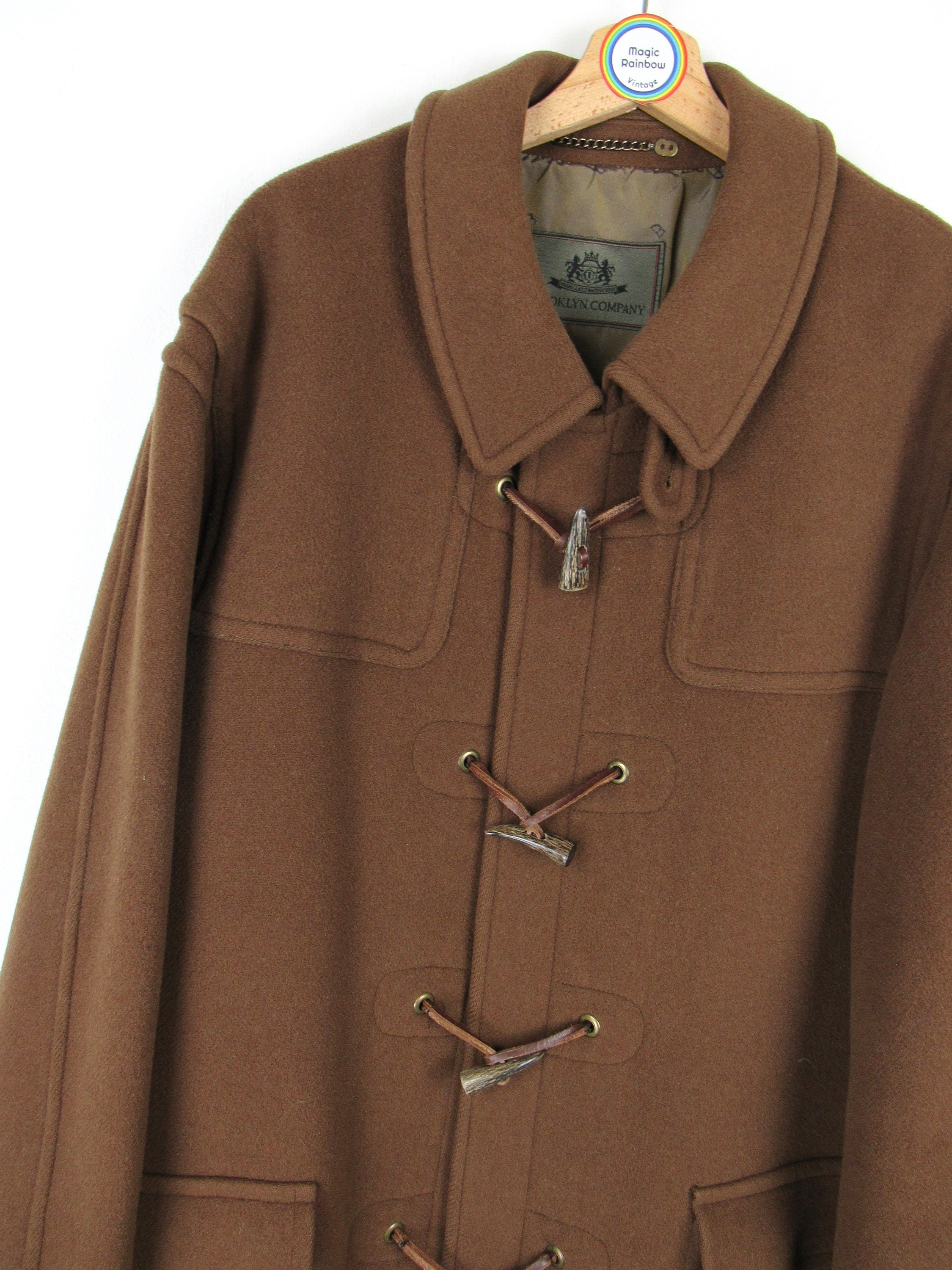 Vintage 80s Duffle Coat - Size XXL - Etsy Denmark Vintage 80s Duffle Coat - Size XXL - Etsy Denmark