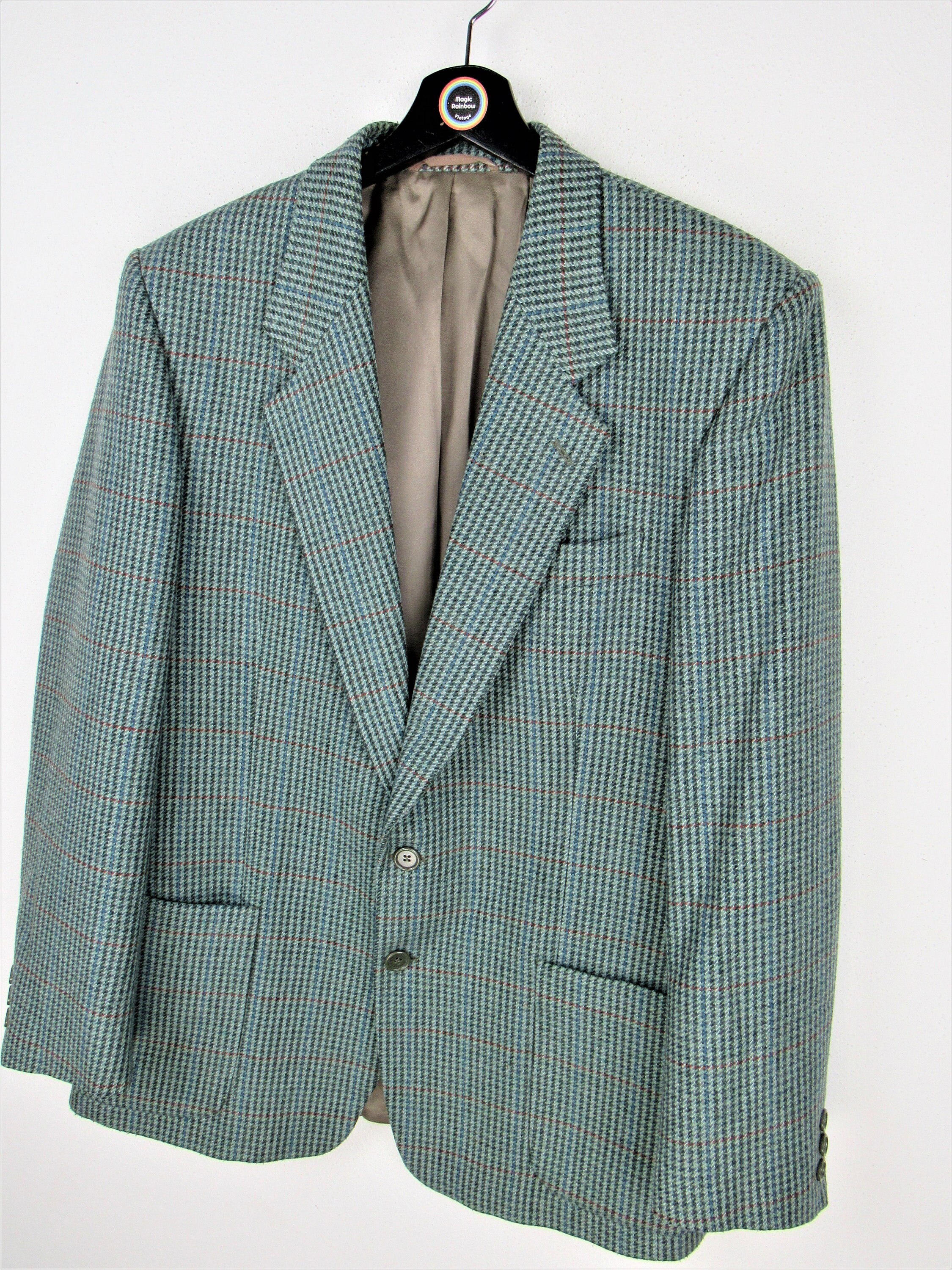 Vintage 90's Tweed Jacket - Size M/L - Etsy