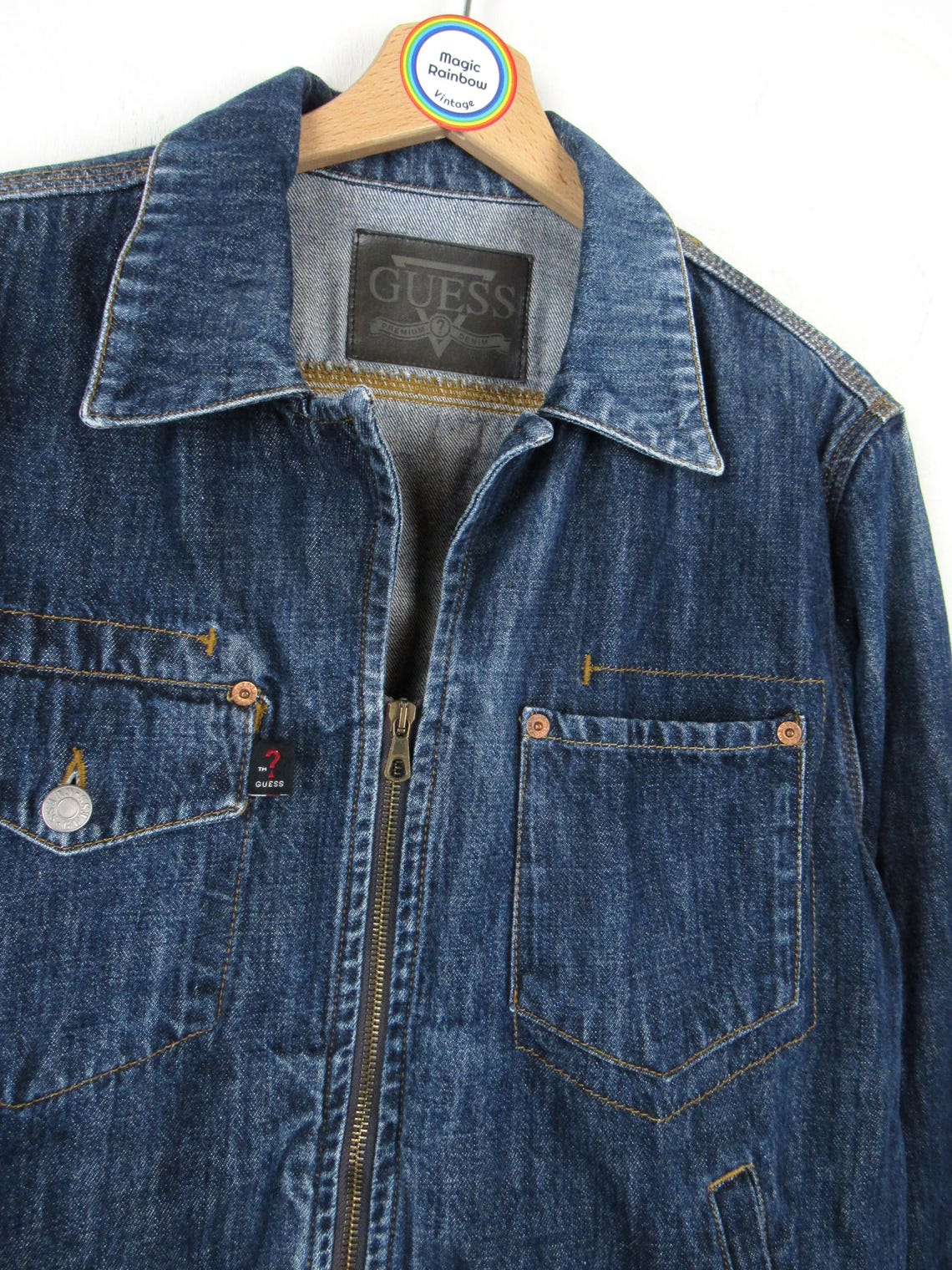 Giacca jeans Guess vintage anni '00 - Taglia M, foto 3 di 5