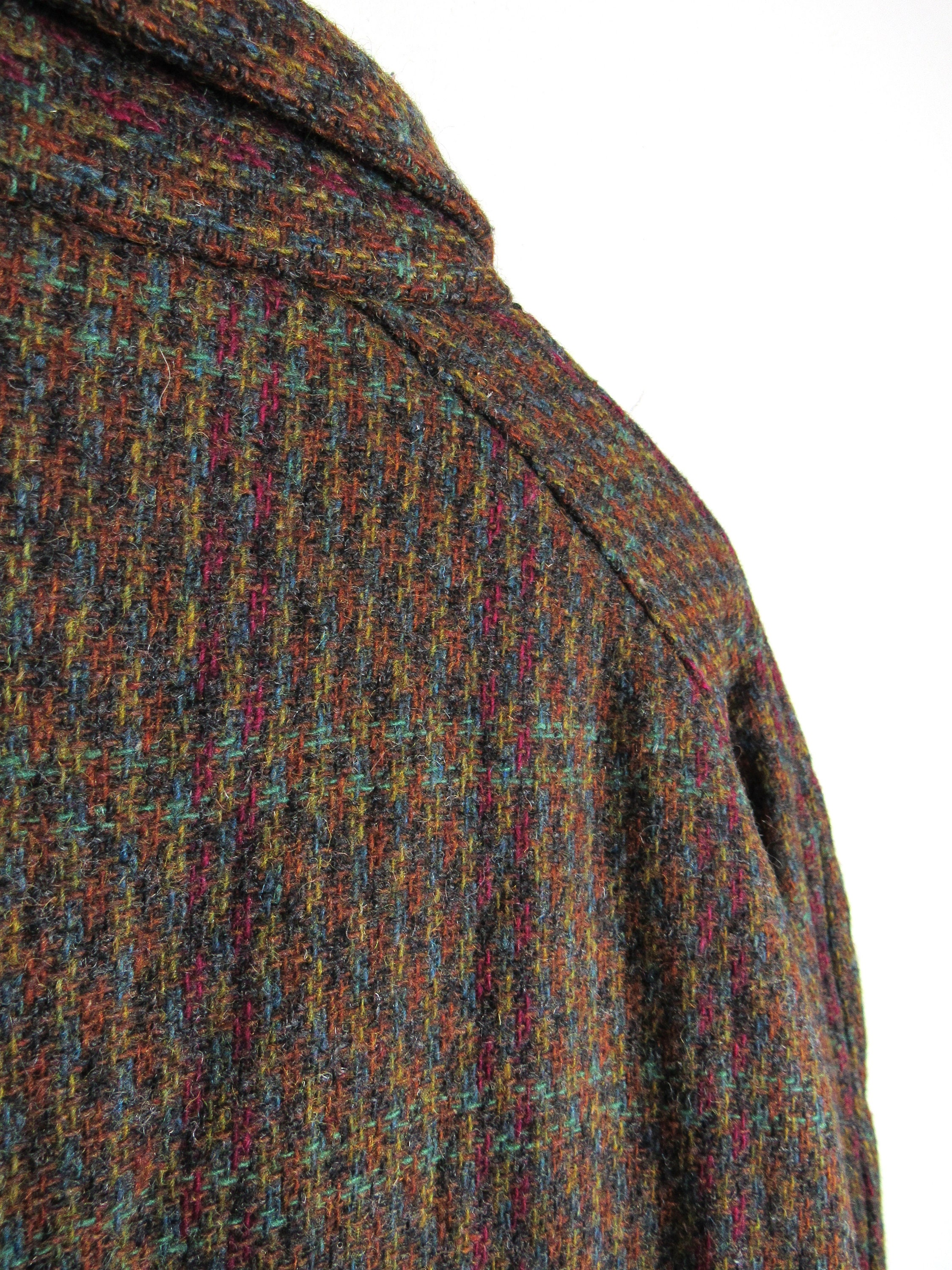 Vintage 1980s Wool Bomber Jacket - Size XL - Etsy
