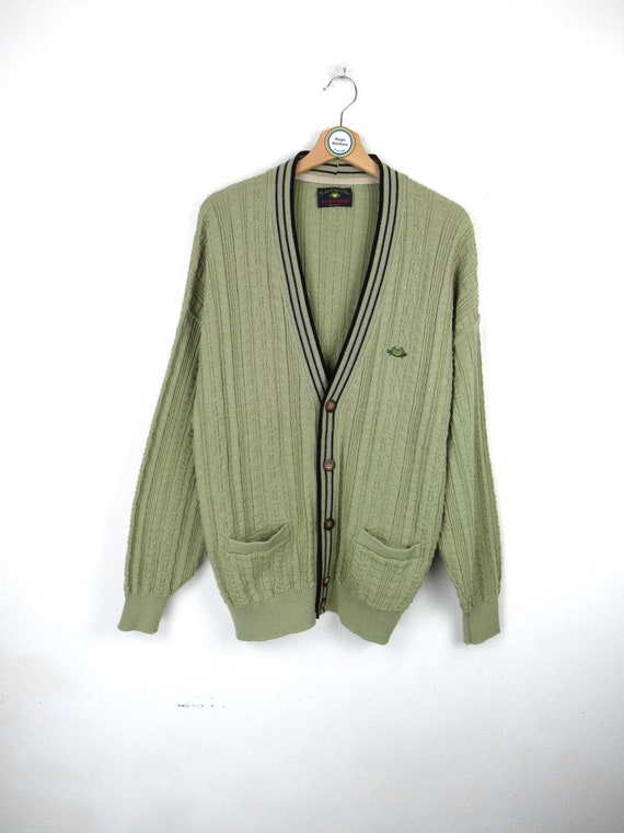 トップス 80s 90s IL GRANCHIO design cardigan Vintage 80s 90s IL GRANCHIO Cardigan Patterned Mohair Wool