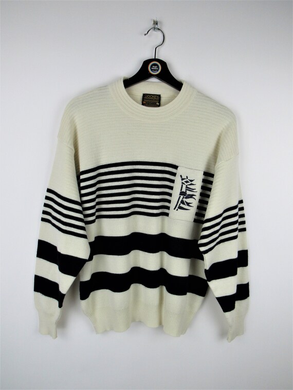 1970s Jockey Raps  Tight Striped Sweater