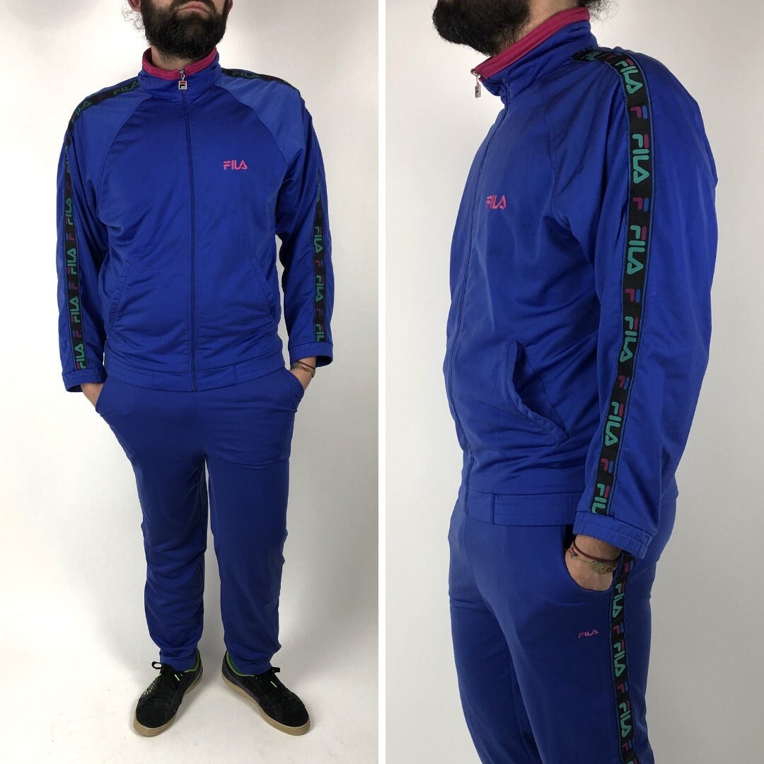 Fila 90s Vintage Tracksuit Size L 